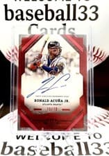 2025 Topps Tier One Autographs Ronald Acuña Jr. #T1A-RA card