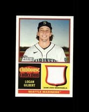 2025 Topps Heritage Clubhouse Collection Relics Logan Gilbert #CCR-LG card