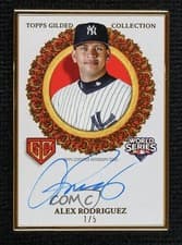 2025 Topps Gilded Collection Gilded Champions Autographs Alex Rodriguez #GCH-RO
