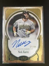 2026 Topps Tier One Prime Performers Autographs Nick Kurtz #PPA-NK card