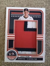 2025 Panini Stars & Stripes Jumbo Material Jersey Jeremiah Hall #JMJ-VV card