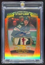 2024-25 Upper Deck Stature Base Memorabilia Liam Ohgren #48 card