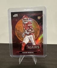 2024 Topps Chrome Cosmic Planetary Pursuit - Mars Xavier Worthy #PPMR-XW card