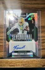 2025 Panini Prizm Draft Picks Sensational Signatures Evan Stewart #12 card
