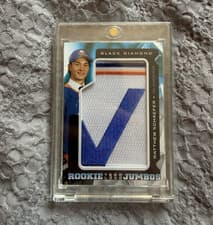 2025-26 Upper Deck Black Diamond Rookie Team Logo Jumbo Puzzle Patch Matthew Schaefer #RTL-MS card