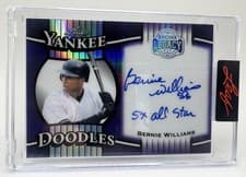 2025 Leaf Bronx Legacy Yankee Doodles Bernie Williams #YD-BW1 card