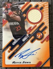 2025 Topps Pristine Pristine Pieces Autograph Relics Royce Lewis #PPAR-RL card