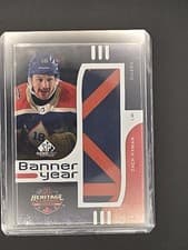 2024-25 SP Game Used 2023 Heritage Classic Banner Year Relics Zach Hyman #BYHC-ZH