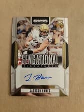2025 Panini Prizm Draft Picks Sensational Signatures Jackson Hawes #17 card