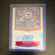 2025 Topps Signature Class Supreme Signers Xavier Worthy #SS-XW card