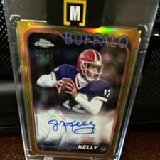 Jim Kelly 2024 Topps Chrome Chrome Legends Autographs card