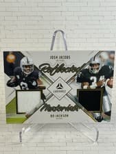 Bo Jackson / Josh Jacobs 2024 Panini Luminance Reflected Materials card