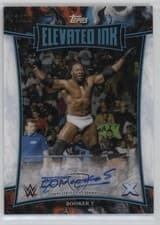 2025 Topps Exalted WWE Wrestling Elevated Ink Booker T #ELI-BRT card