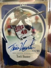 2026 Topps Tier One Prime Performers Autographs Torii Hunter #PPA-THU card