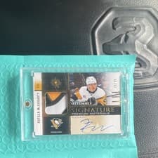 2024-25 Upper Deck Ultimate Collection Rookie Signature Premium Materials Rutger McGroarty #RSM-RM card