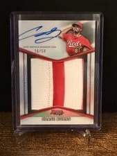 2025 Bowman's Best Prospect Patch Autographs Chase Burns #PPA-CB card