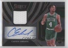 Carsen Edwards 2019 Panini Select Rookie Jersey Autographs card