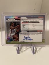 2024-25 Bowman University Chrome College Application Autographs Sarah Strong #CAA-SS card
