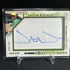 2025 Panini Boys of Summer Jumbo Acetate Signatures Jacob Wilson #10 card