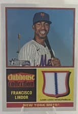 2025 Topps Heritage Clubhouse Collection Relics Francisco Lindor #CCR-FL card