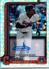 Angel Martínez 2025 Topps Chrome Logofractor Edition Rookie Autographs card