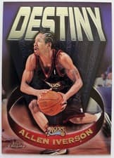 Allen Iverson 1997 Topps Chrome Destiny card