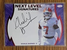 2026 SAGE Football Next Level Signatures Khalil Barnes #NLS-KB card