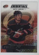 2025-26 Upper Deck Credentials Acetate Ticket Access Seth Jarvis #TA-SJ card