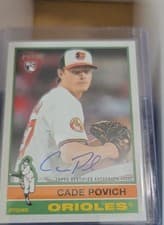 2025 Topps Heritage Real One Autographs Cade Povich #ROA-CP card
