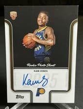 2025-26 Topps Rookie Photo Shoot Autographs Kam Jones #RP-KO card