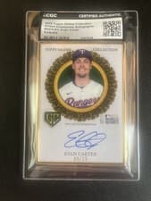 2025 Topps Gilded Collection Gilded Champions Autographs Evan Carter #GCH-EC card