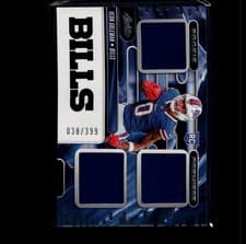 Keon Coleman 2024 Panini Absolute Rookie Premiere Materials card