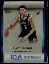 2025-26 Topps Holiday Making The Nice List Egor Demin #ML-8 card