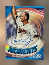 2025 Finest Moments Autographs Cal Ripken Jr. #FMA-CR card