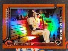 2025 Topps Dugout Peeks Elly De La Cruz #DP-6 card
