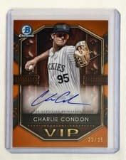 2025 Bowman Very Important Prospects Autographs Charlie Condon #VIP-CCO card