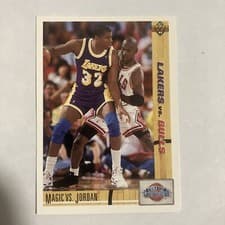 Magic vs. Jordan CC 1991-92 Upper Deck Base Set card