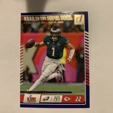 Jalen Hurts 2025 Panini Donruss Road to the Super Bowl card