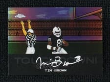 2025 Topps Chrome Tecmo Autographs Tim Brown #TA-TB card