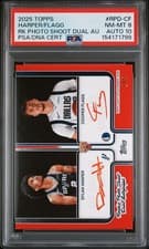 Cooper Flagg / Dylan Harper 2025-26 Topps Rookie Photo Shoot Dual Autographs card