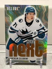 2025-26 Upper Deck Allure Hues Next? Macklin Celebrini #HN-12 card
