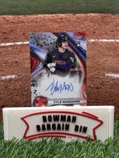 2024 Bowman's Best Best of 2024 Autographs Kyle Manzardo #B24-KM card