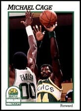 Michael Cage 1991-92 Hoops Base Set card