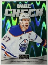 2025-26 O-Pee-Chee Platinum Vibe Check Connor McDavid #VC-6 card