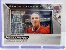 2025-26 Upper Deck Black Diamond Hockey History Patches Henri Richard #HHP-HR card