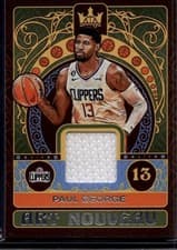 Paul George 2022 Panini Court Kings Art Nouveau card