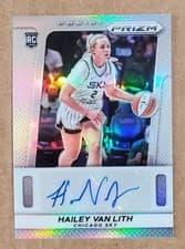 2025 Panini Prizm WNBA Throwback Signatures Hailey Van Lith #8 card