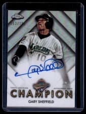 2025 Topps Chrome World Series Champion Autographs Gary Sheffield #WSC-GS card