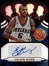 Jalen Rose 2018 Panini Crown Royale Crown Autographs card