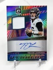 2025 Donruss Optic Dynamic Patch Autographs Trevor Lawrence #1 card